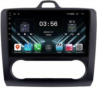 Штатная магнитола FarCar для Ford Focus, Mondeo, C-Max, Galaxy на Android  (DX004M черная климат)